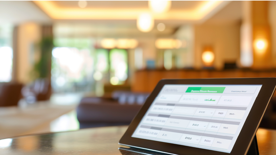 revpar significato tariffe camera su tablet