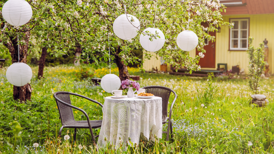 turismo rurale degustazione in giardino