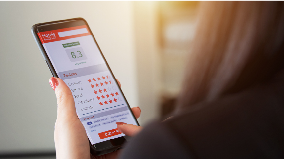 questionario di gradimento dell'hotel inviato dal guest relations manager