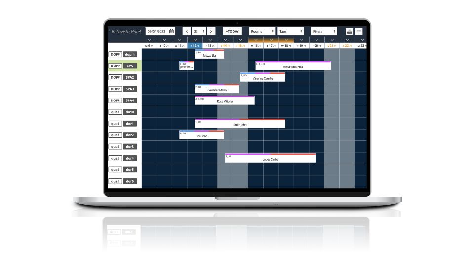 recensioni wubook calendario prenotazioni