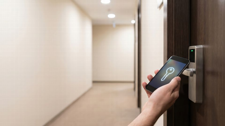 hotel keyless apertura porta da smartphone