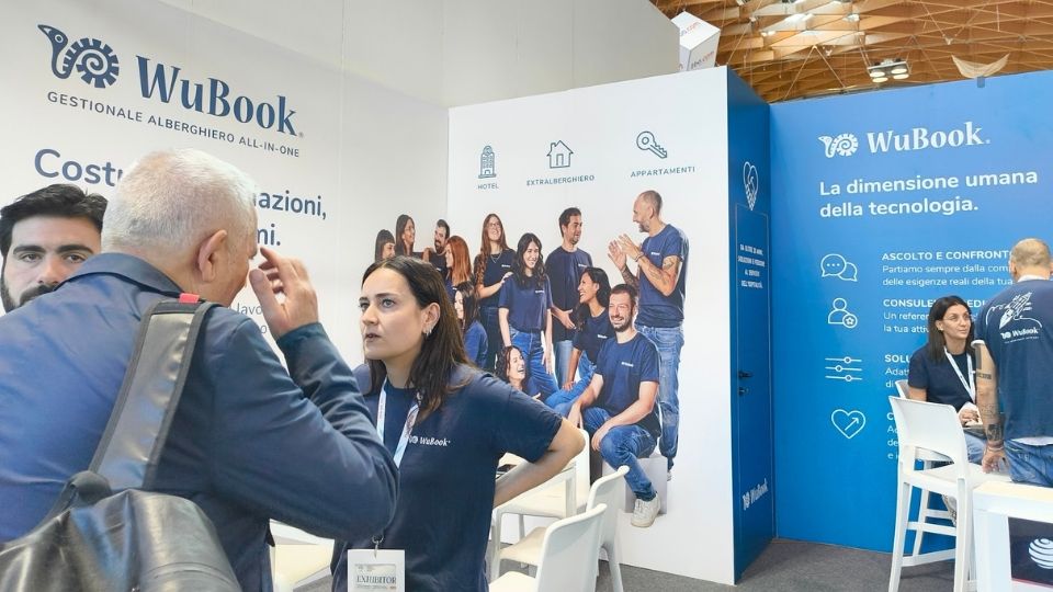 ttg 2026 staff wubook allo stand